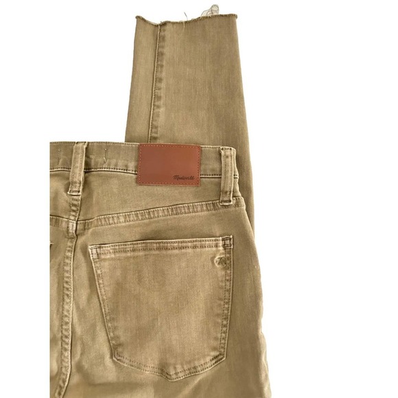 Madewell | Women's Brown 9" High-Rise Raw-Hem Skinny Jeans Size 25 - Picture 8 of 14